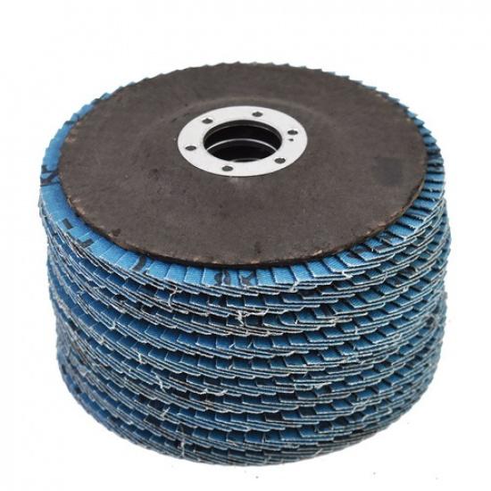 20 Pcs 4-1/2"×7/8" 40 Grit Premium Zirconia Flap Disc Sanding Grinding Flap Disc