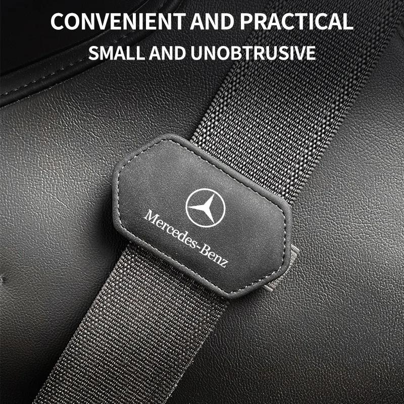 1pcs Car Seat Belt Clip Limiter Buckle Adjustable Anti-skid Safety Clamp Stopper For Mercedes Benz AMG W203 W206 W220 W205 W211