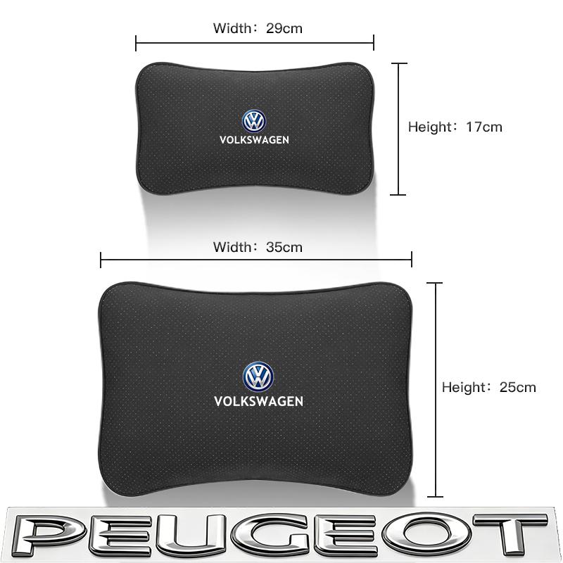 Hijk1 Car Neck Pillow Seat Headrest Automatic Memory Cotton Protective Pad For VW Golf T‑Roc Tiguan Polo Passat T‑Cross Taigo ID.4