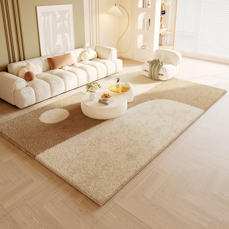 Cream Style Carpets for Living Room Light Luxury Bedroom Decor Carpet Fluffy Soft Cloakroom Plush Rug Home Washable Thicken Mat