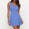Ladies' Casual And Fashionable Sleeveless V-neck Dress