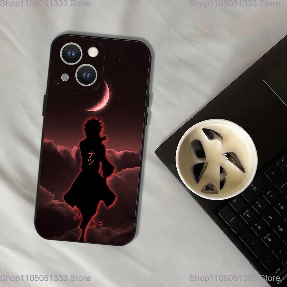 Fairy Tail Natsu Dragneel Phone Case For iPhone 17,16,15,14,13,12,11,Pro,XS,Max,XR,Plus,E,SE4,Mini Black Soft Cover