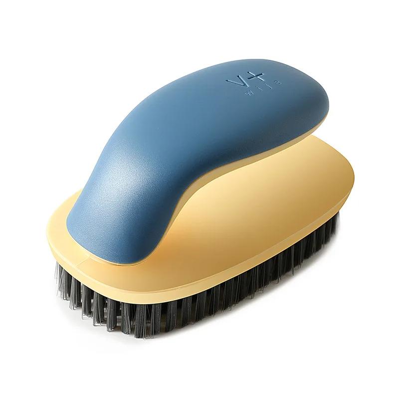 Soft Hair Shoe Laundry Brush Streamlined Shape Not Hurt Clothes Shoes With Handle Board Brush Multi-functional Cleaning Tool