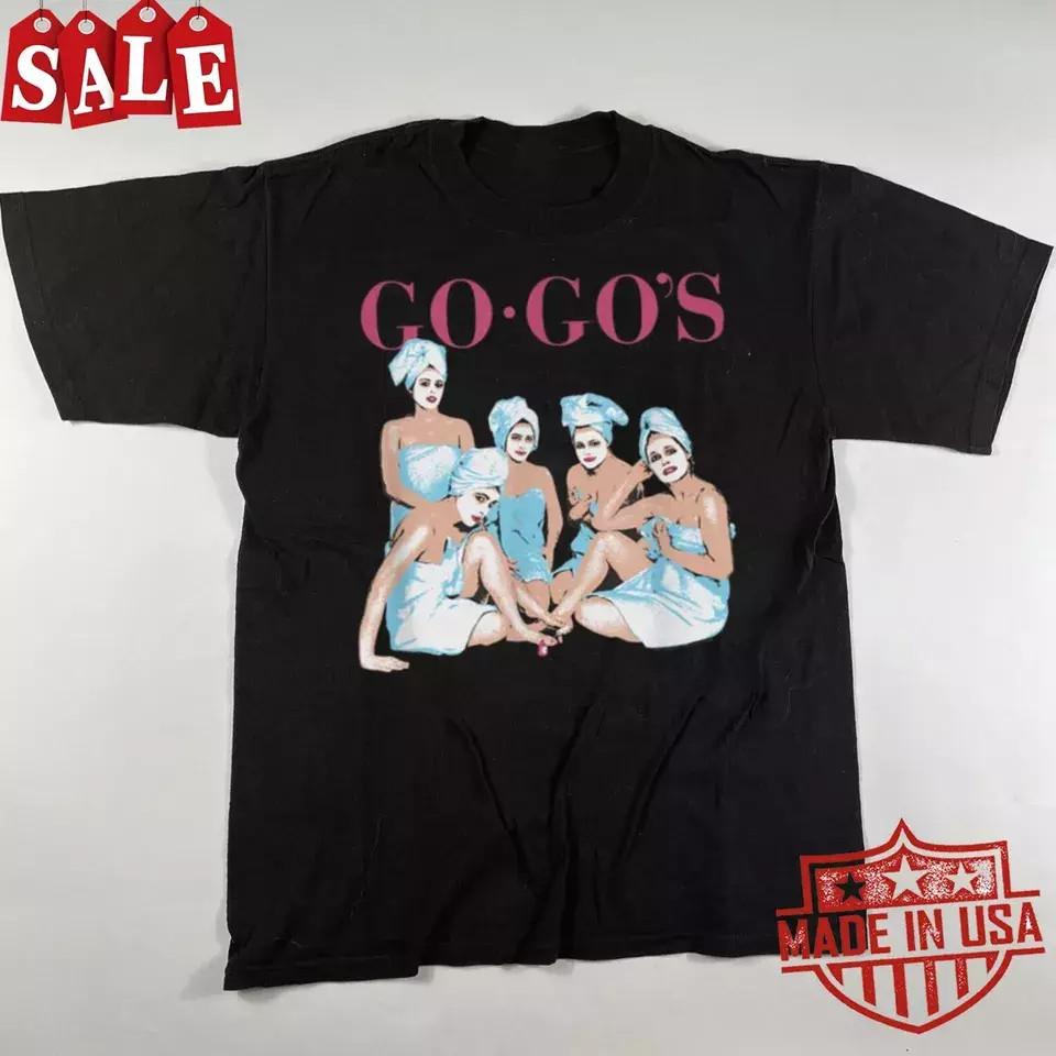 The Go Go s Beauty And The Beat Black T Shirt Full Size S-5XL S
