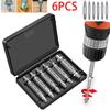 Practical 6-piece Screw Extractor Remover Set Designed For High Efficiency In Tough Repairs