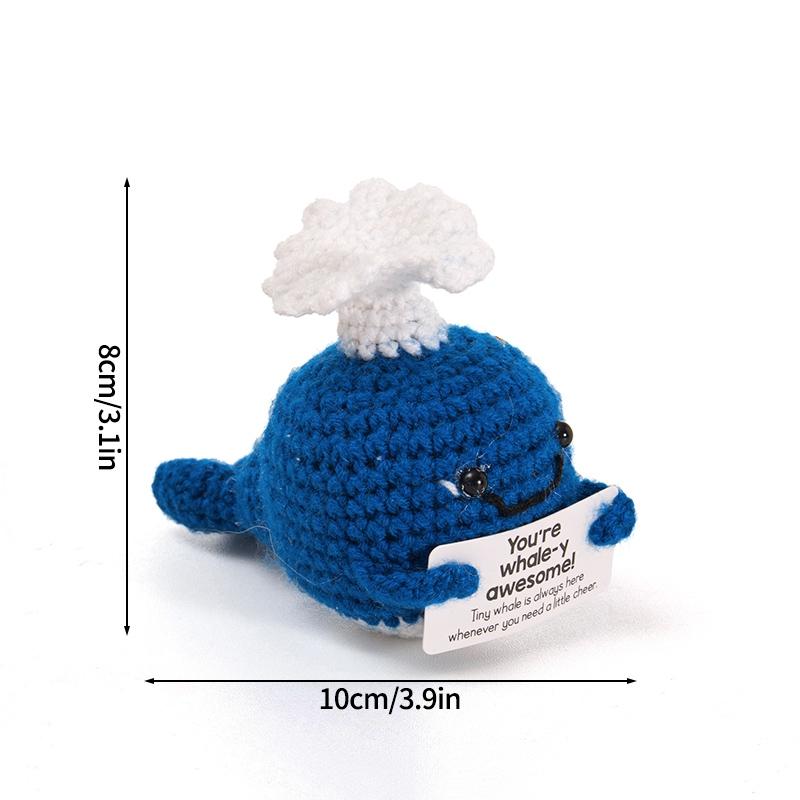 Crochet Decoration Desk Accessorie Cartoon Crochet Ornament Office Accessorie Christmas Halloween Party Guests Gifts