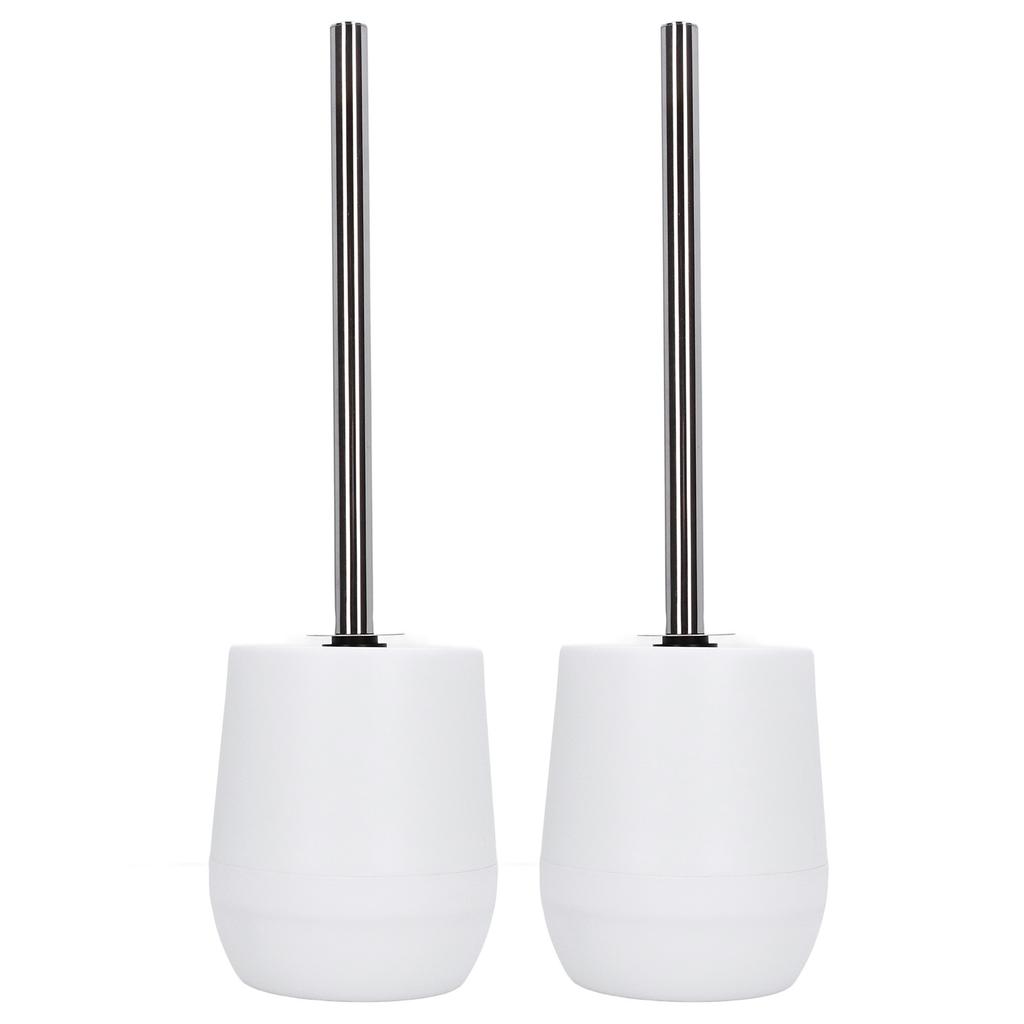 2 zestawy Szczotka do czyszczenia muszli klozetowej Blokowany gwint Wygodna Praktyczna Wydajna Bezpieczna Niezawodna