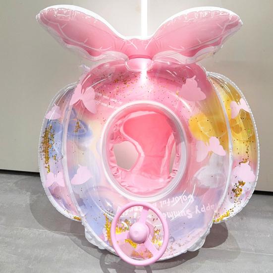 Mermaid Pool Float Mermaid Tail Shaped Inflatable Swimming Ring with Seat Infant Pool Floaties for Baby Girls Boys Toddlers