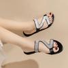 Fashion 2024 Women Summer Trend Anti-slip Flat Bling Slippers Outdoor Beach Women Fashion Slip On Lightweight Sandals Shoes for Women