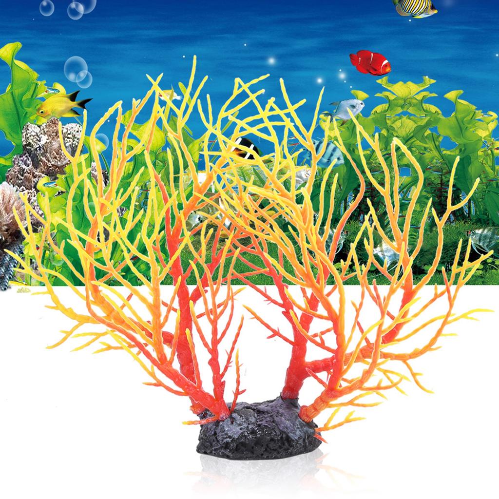 Künstlicher Korallenbaum Kunststoff Simulation Wasserpflanze Aquarium Fischbecken Dekoration Ornament