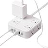 Extender with Cable USB Ports Plug Strip Flat Plug USB Charging Strip  Laptop