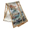 Mulberry silk scarf Chinese style temperament double-sided two-color ink rafting silk long silk scarf scarf scarf streamer