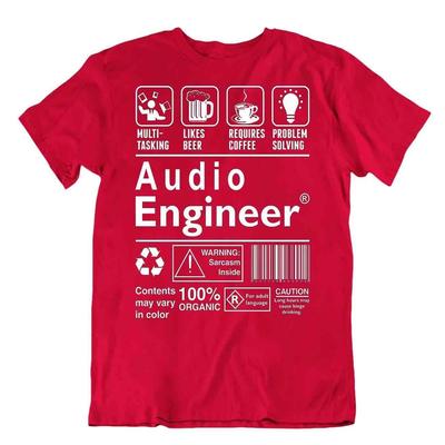 Audio Engineer Tshirt Funny Humor Shirt Best Idea Present T-Shirt