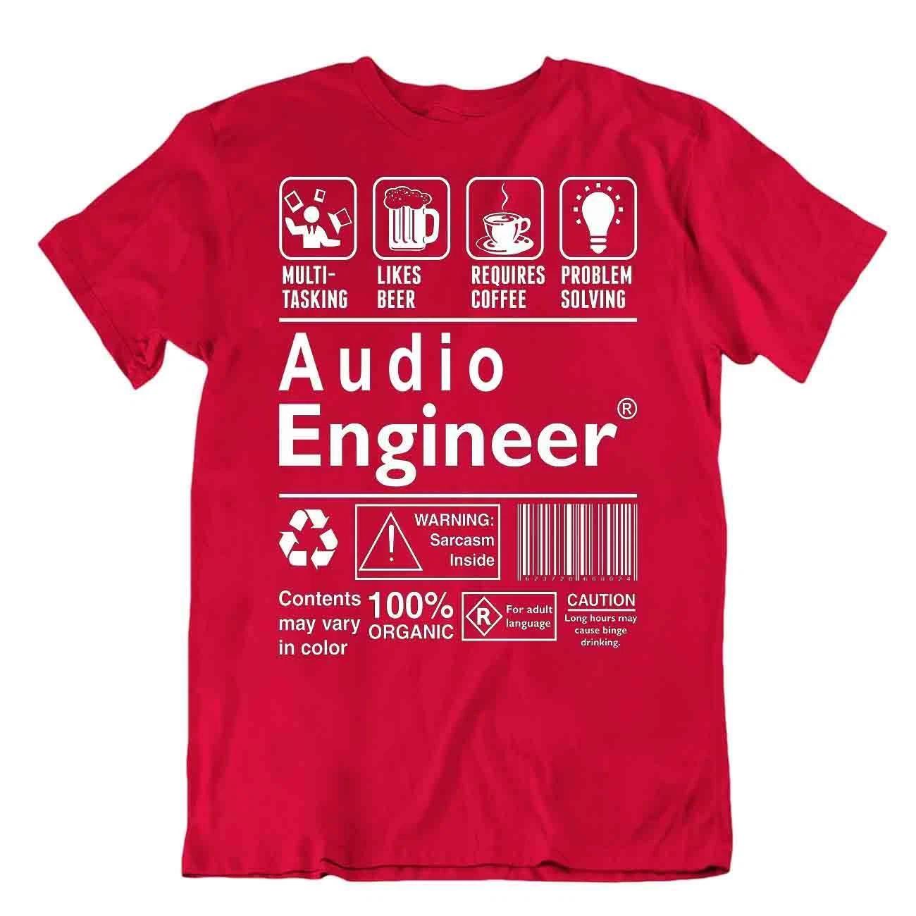 Audio Engineer Tshirt Funny Humor Shirt Best Idea Present T-Shirt 3XL