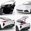 Model auta Lotus Emira v měřítku 1/24, stahovací autíčko ze zinkové slitiny se zvukem a světlem pro děti Kluk Dívka Dárek