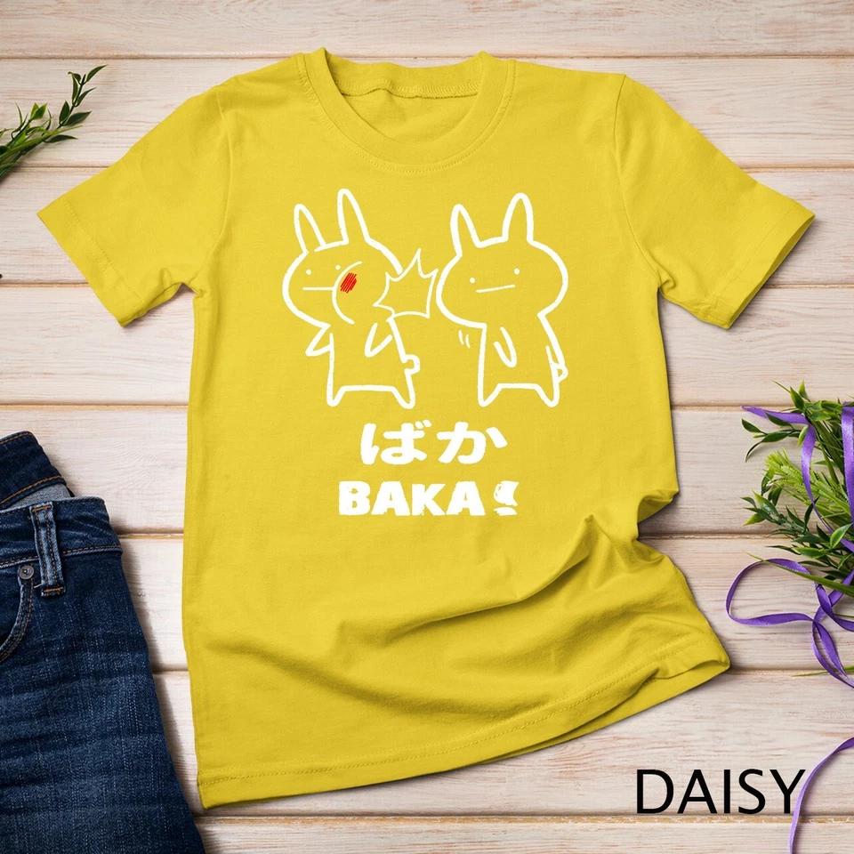 Funny Anime Japan Baka Rabbit Baka Japanese Anime Lover T-Shirt Unisex T-shirt 3 S