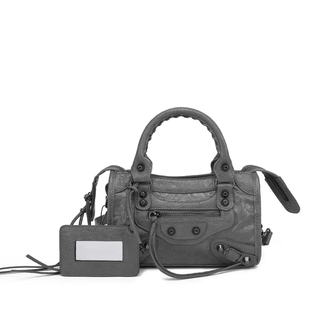 Women's Mini Crossbody Tassel Bag - Medium/Small Size, Motorcycle Style