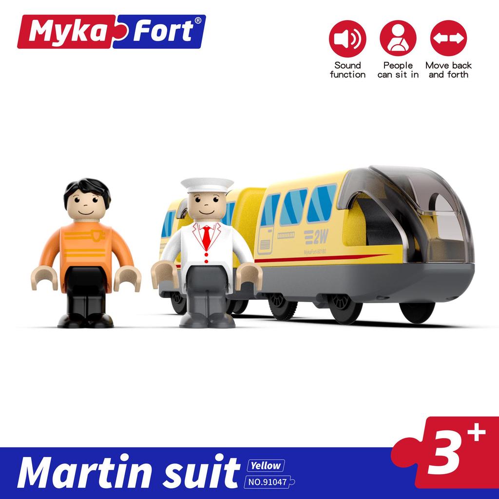 Magnetic Electric Train Engine Toy for Kids - Compatible with All Wooden Tracks