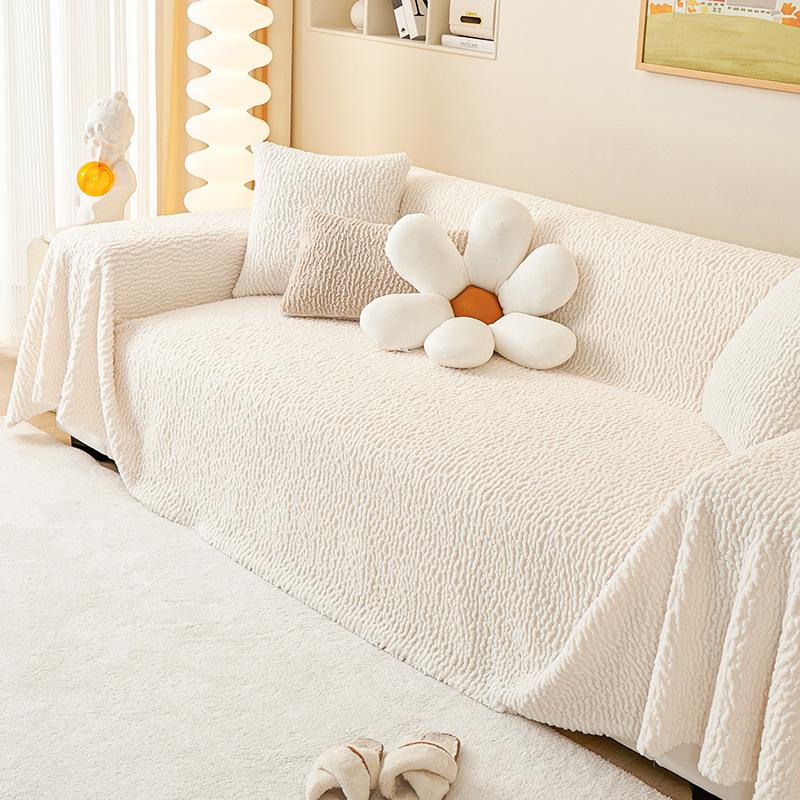 

Четыре сезона универсальное простое стильное однотонное милое полотенце для дивана в виде гусеницы универсальный универсальный цельный чехол для дивана ткань с антипригарным покрытием из шерсти 180*130cm