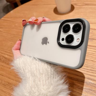 Capa Transparente Fosca à Prova de Choque Para Iphone 13 12 11 Pro Max X Xr Xs Bumper de Silicone Macio Tipo Armadura Tampa Traseira Para Iphone 13pro Max