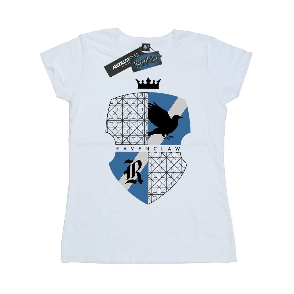 Harry Potter Womens/Ladies Ravenclaw Shield Cotton T-Shirt