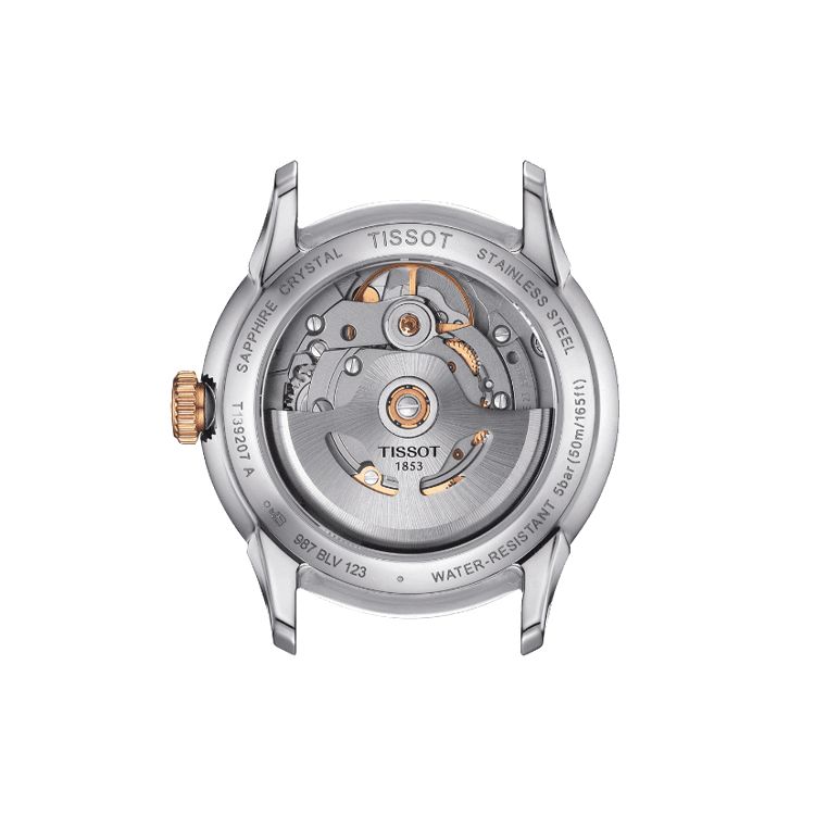 Tissot Durul Series Automatic Mechanical Watch 50m Water Resistant 34mm Silver Dial Women watches T139.207.22.038.00