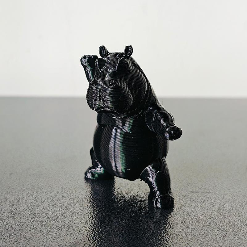 1Pcs Hippopotamus Figurine 3D Printing Yoga Hippopotamus Statue Multiple Styles Hippopotamus Decorative Ornament