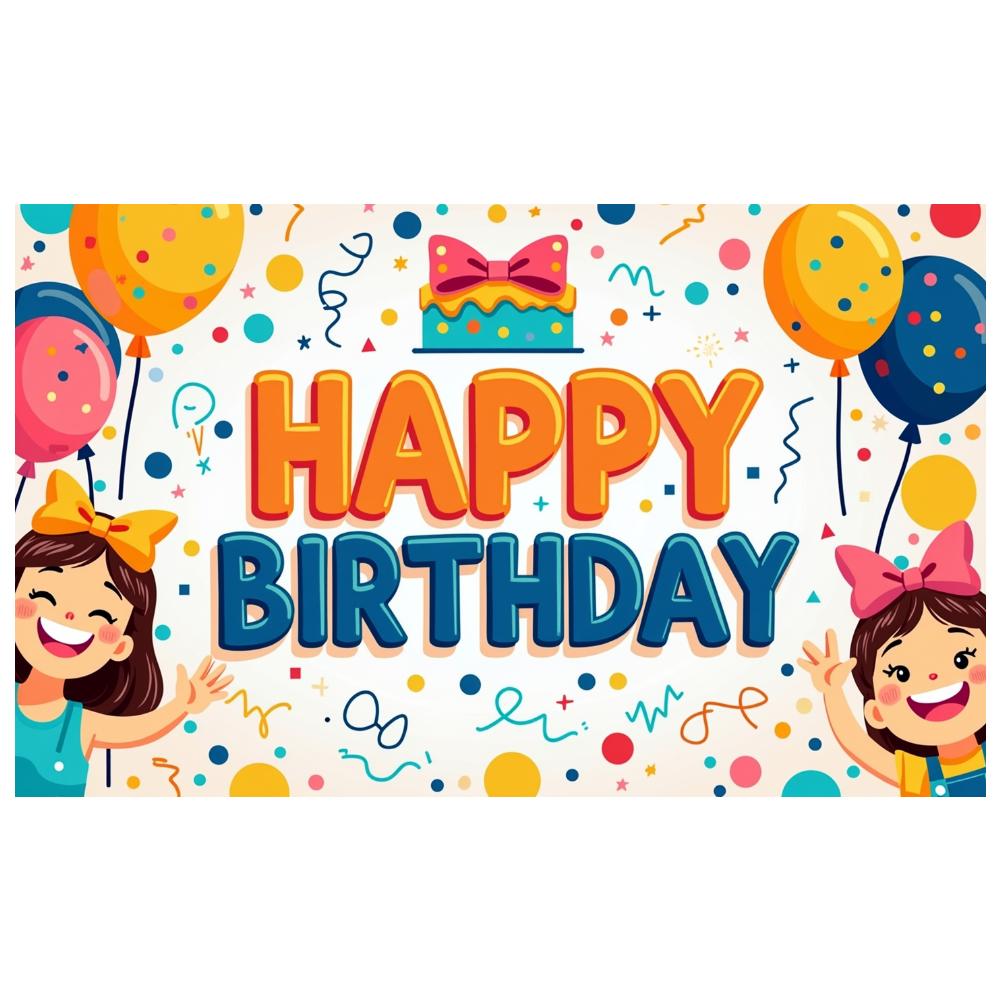 Celebration Background Kids Decoration Event Backdrop For Birthday Gathering Indoor Decoration Family Event