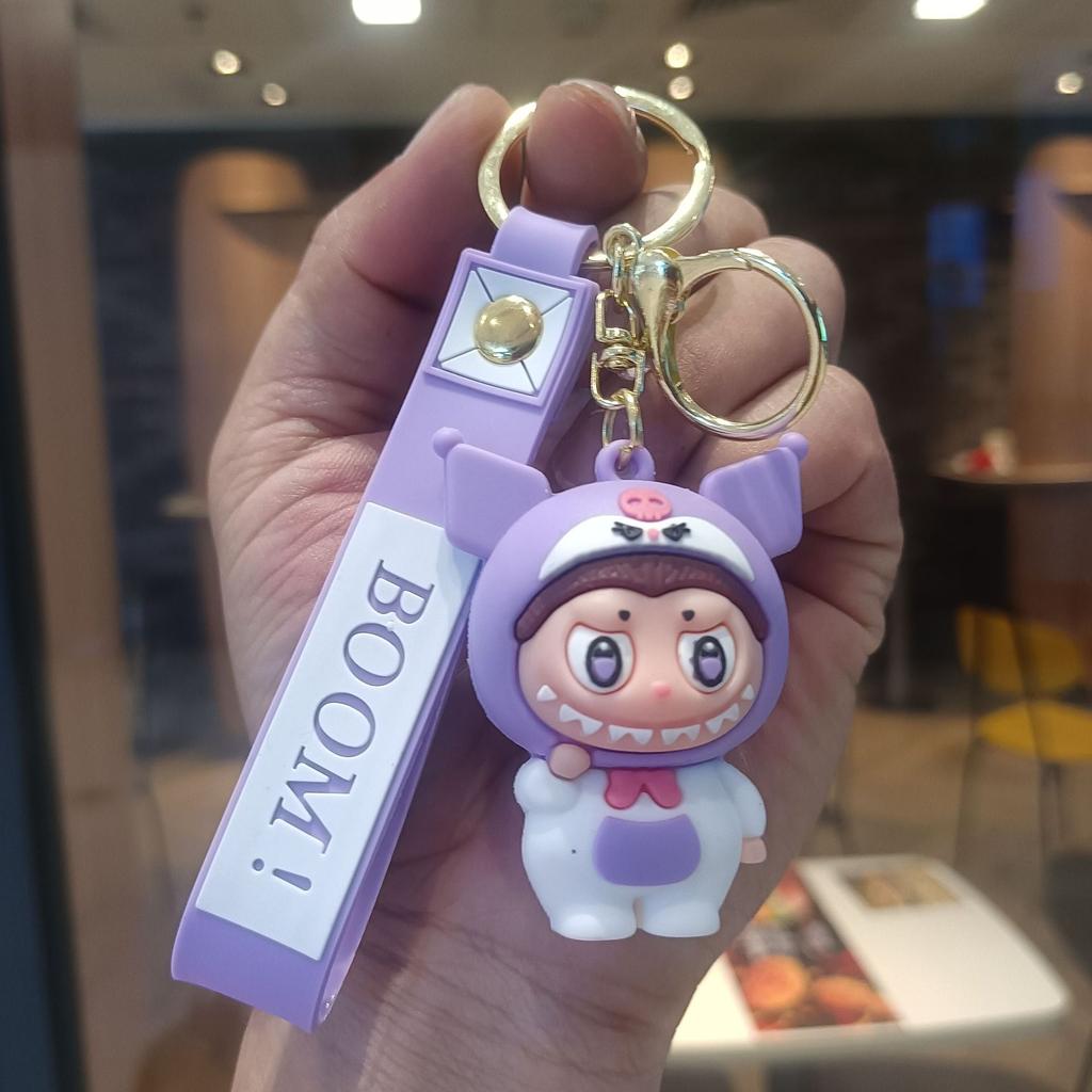 Buck Tooth Sheep Keychain Cute Cartoon Doll Schoolbag Pendant Car Key Chain Gift