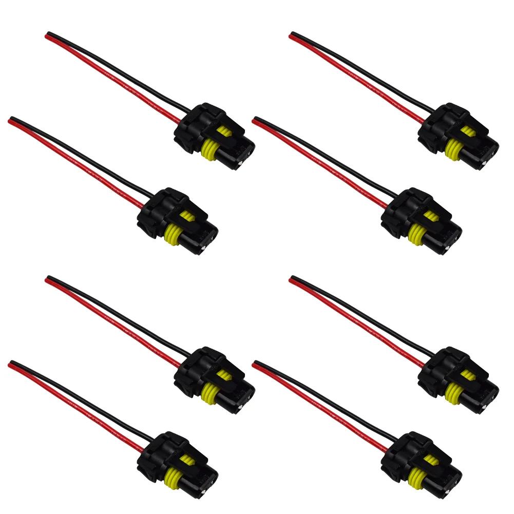 2-10Pcs 9005 HB3 9006 HB4 Bulb Sockets Female Adapter Connector for Headlight Fog Conveninently Simple Install Lamp Bulb Light