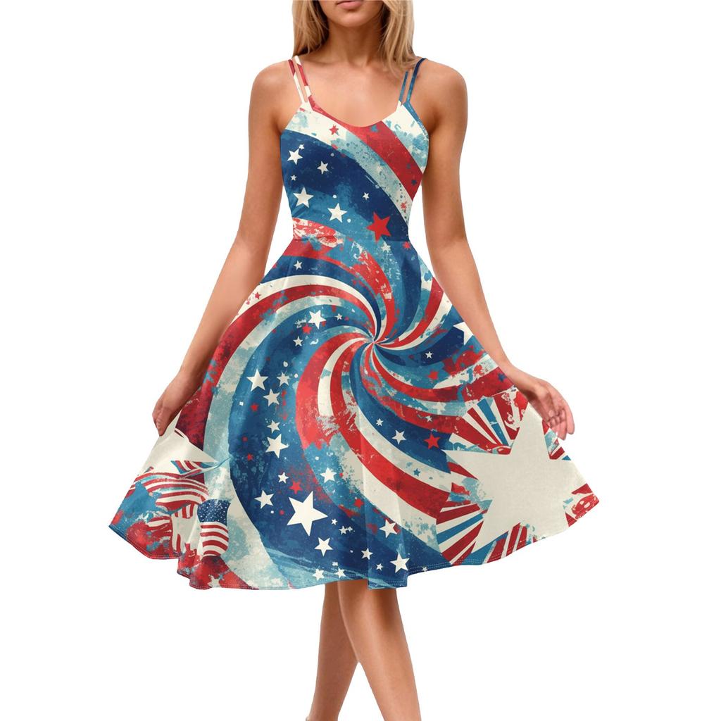 Dámské ležérní módní potisk Sexy punkové retro šaty Retro šaty