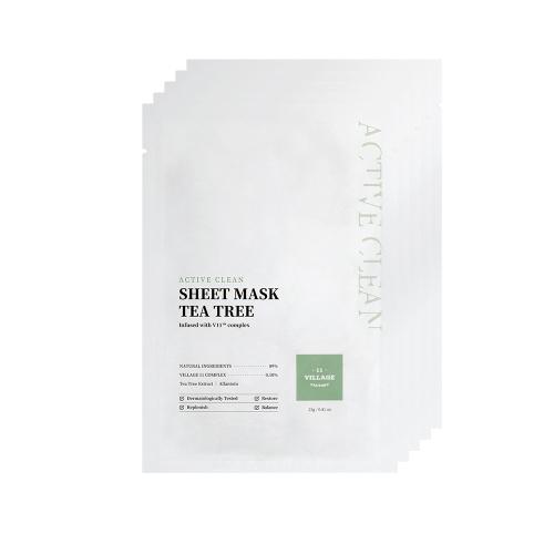Village 11 Factory Active Clean Tea Tree Sheet Mask 10ea NONE