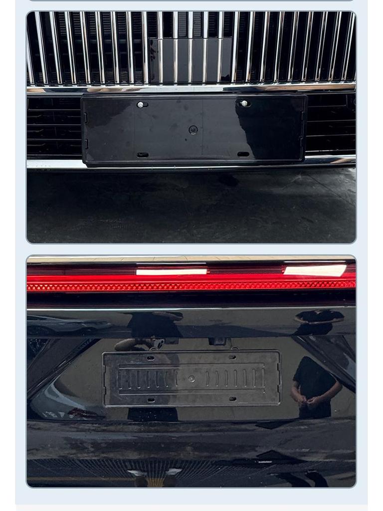 2025 Alpine 8/9 and New Energy Vehicle Full-Coverage Green License Plate Frames