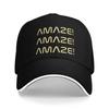 Project Hail Mary AMAZE Yellow Casual Baseball Cap Summer Trucker Hat Tennis Skate Snapback Cap Men Street Style Baseball Caps