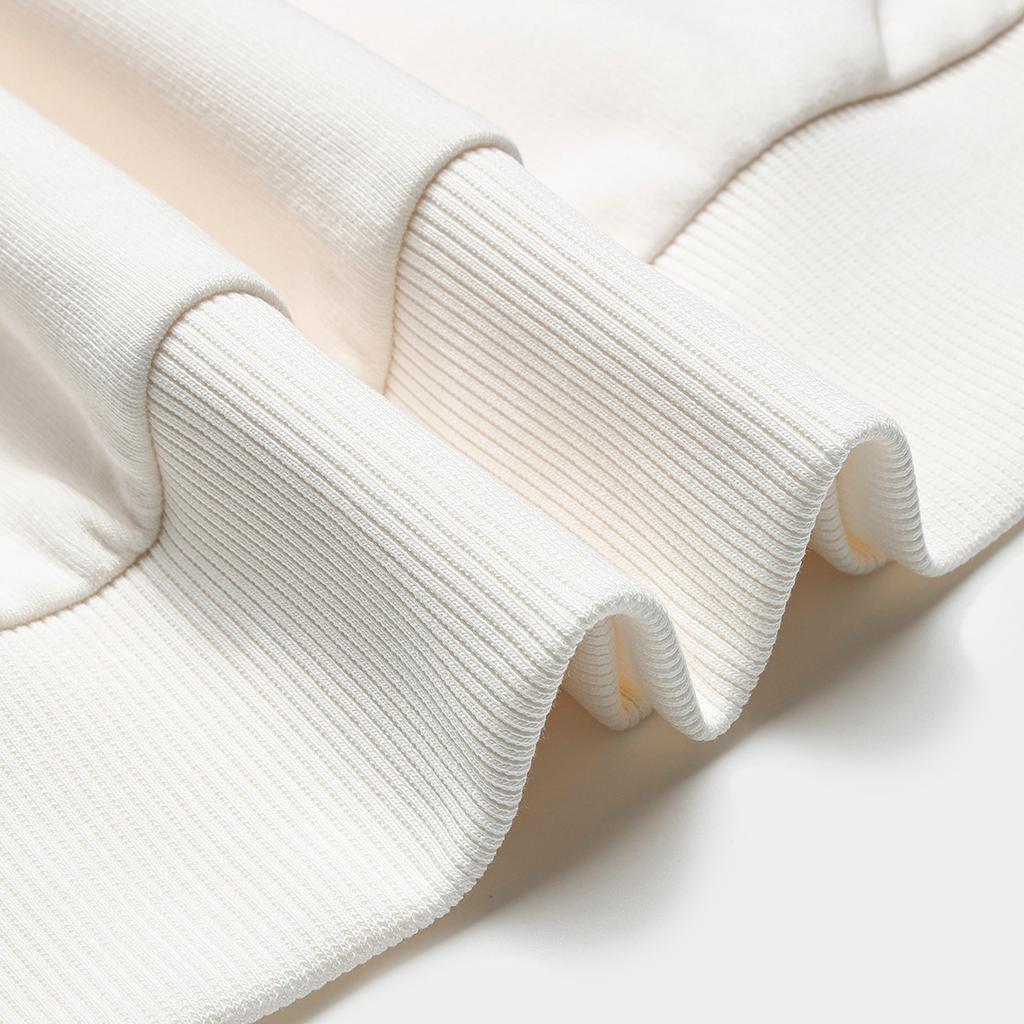 FILA Heritage Long Sleeve Loose Comfortable Sweatshirt Women tops Sugar-White F11W548230FIV