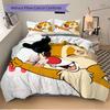 Happy Chipmunk Celebration Print 3Pcs Bedding Setduvet Cover With 2 Bedropillowcase Home Birthday Gift