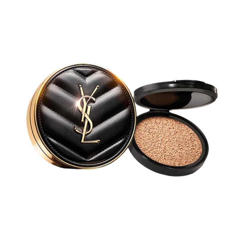 Yves Saint Laurent Couture Cushion Foundation Two-Piece Set, Bright Color Soft Matte Light Cushion Liquid Foundation Natural 