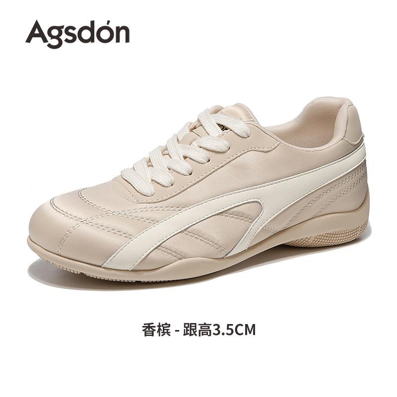 Augustus Dengde Training Shoes Women's 2025 New Autumn Flat-bottomed Forrest Gump Shoes Student Sports and Leisure Little White Board Shoes