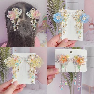 Hanfu-Quastenhaarnadel für Kinder – Feen-Haarschmuck im antiken Stil für Mädchen