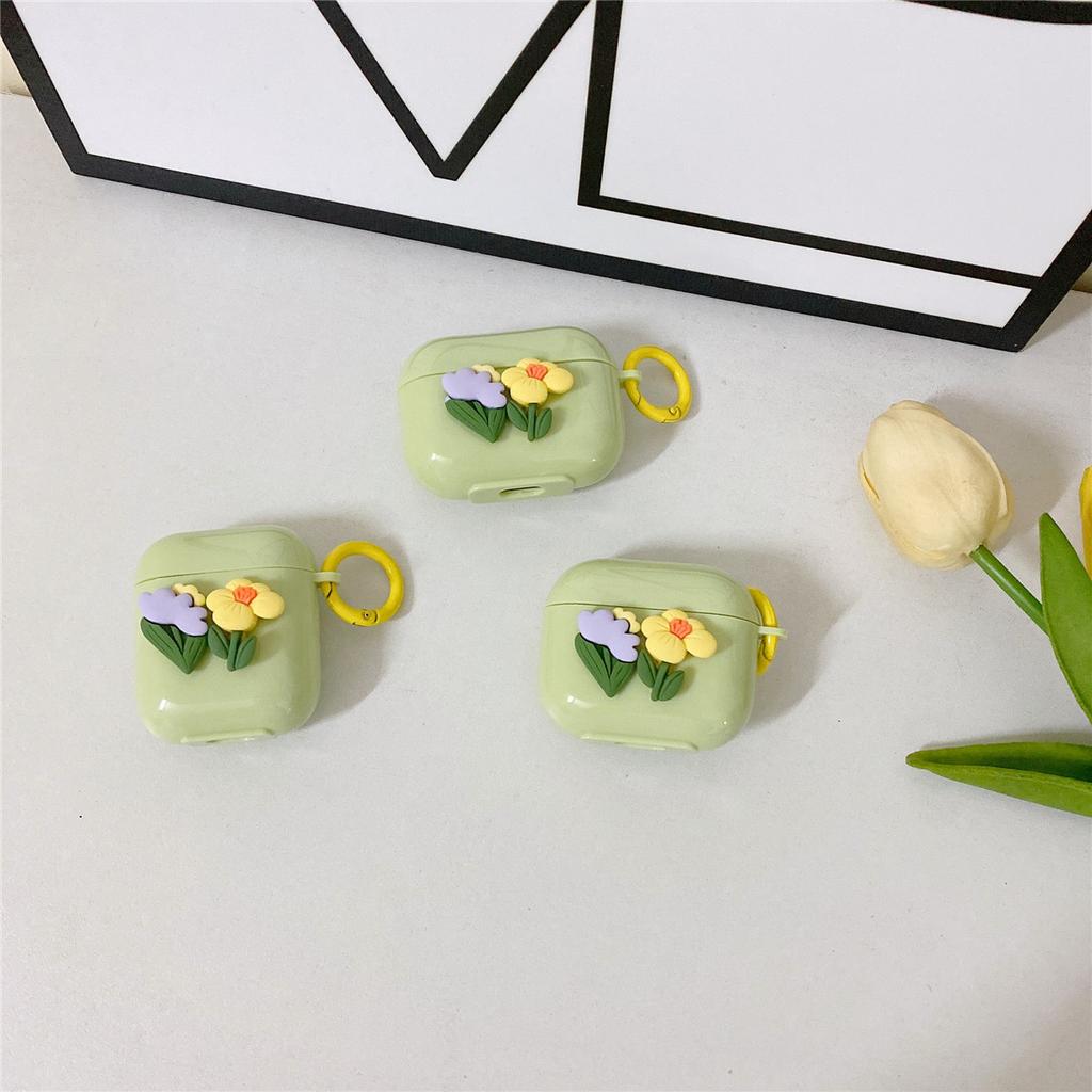 ins Color Flower Applicable Apple AirPods 1 Bluetooth Headset Case Pro1 Apple Headphone Case 1