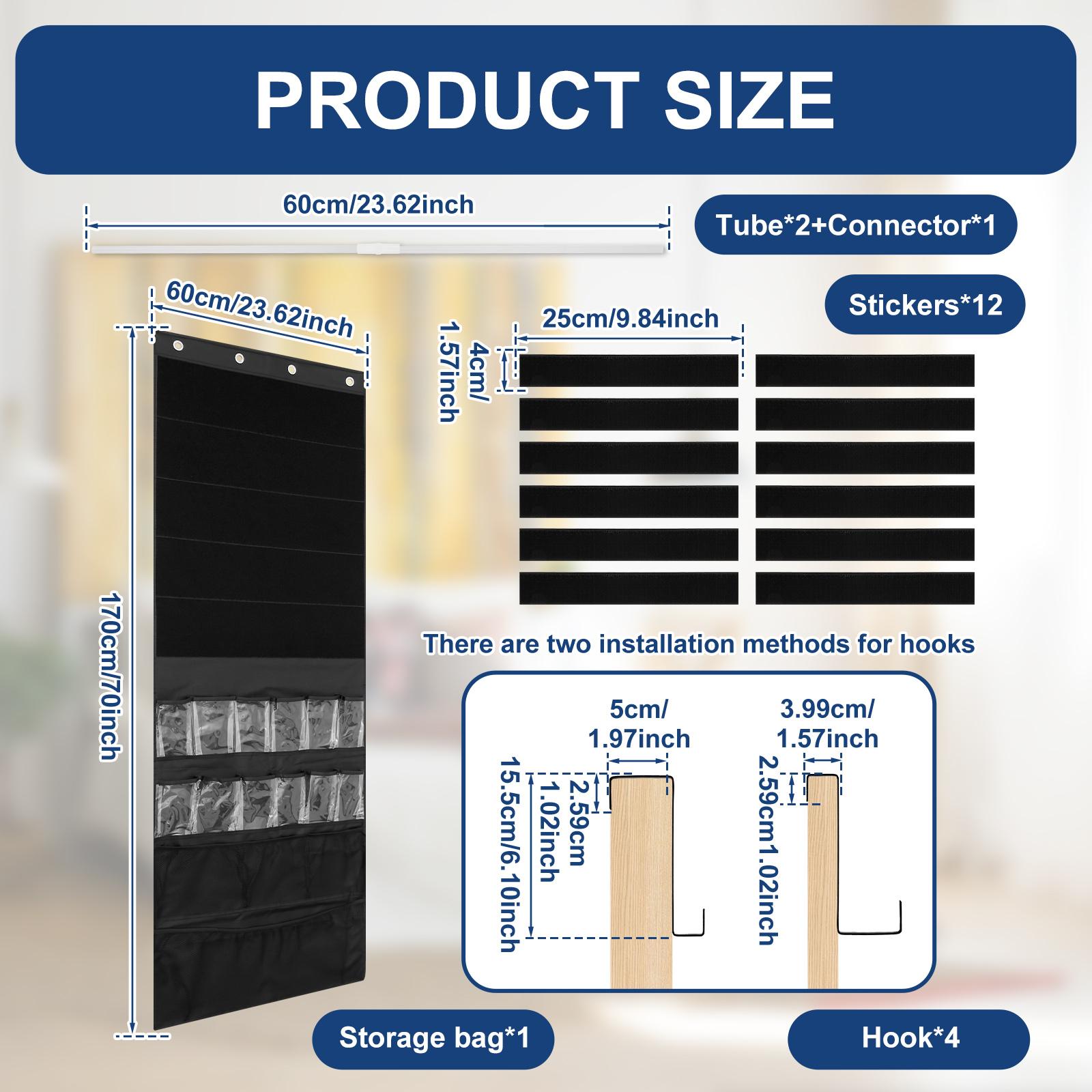 

Over the Door Organizer Non Woven Fabric Toys Storage Door Hanger with 16 Pockets Large Capacity Wall mounted Home Storage Bag