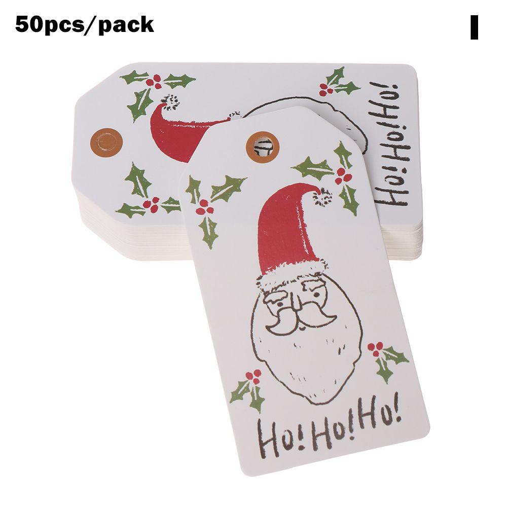 

Домашний декор Украшение на день рождения Бирка на рождественскую елку Подарочная этикетка Рождественские подвесные крафтовые бумажные украшения I