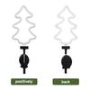 Fluorescent Christmas Tree Solar Light Outdoor Landscape Courtyard Lamp Garden Decoration Lawn Light Stake Light for Christmas