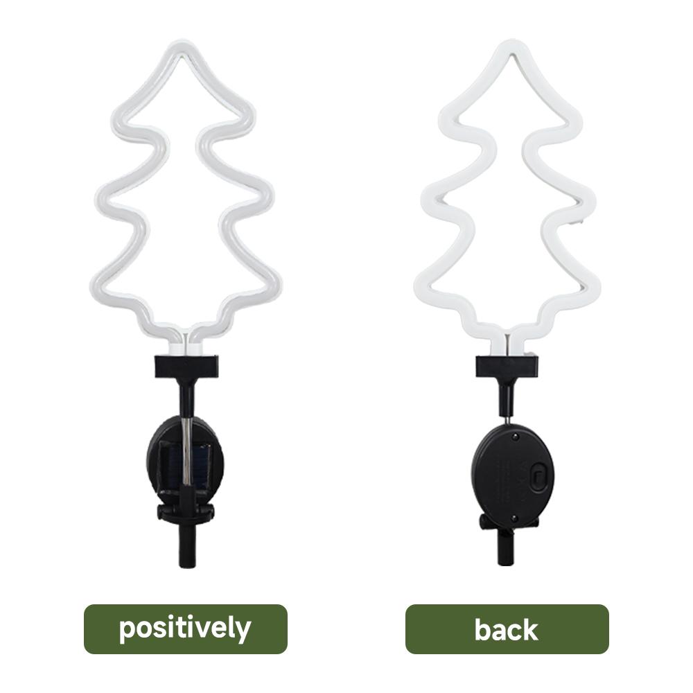 Fluorescent Christmas Tree Solar Light Outdoor Landscape Courtyard Lamp Garden Decoration Lawn Light Stake Light for Christmas