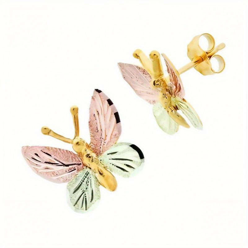 

Винтажные серьги-пусеты с бабочками в двух тонах - Элегантные серьги для женщин, Идеально подходят для вечеринок, дней рождений, юбилеев или в качестве рождественских подарков. One Size