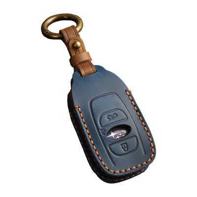 Krovat Subaru Key Case, Key Cover, Luxurious Genuine Leather, Forester, Crosstrek, Revogue, Impreza Accessory, Navy