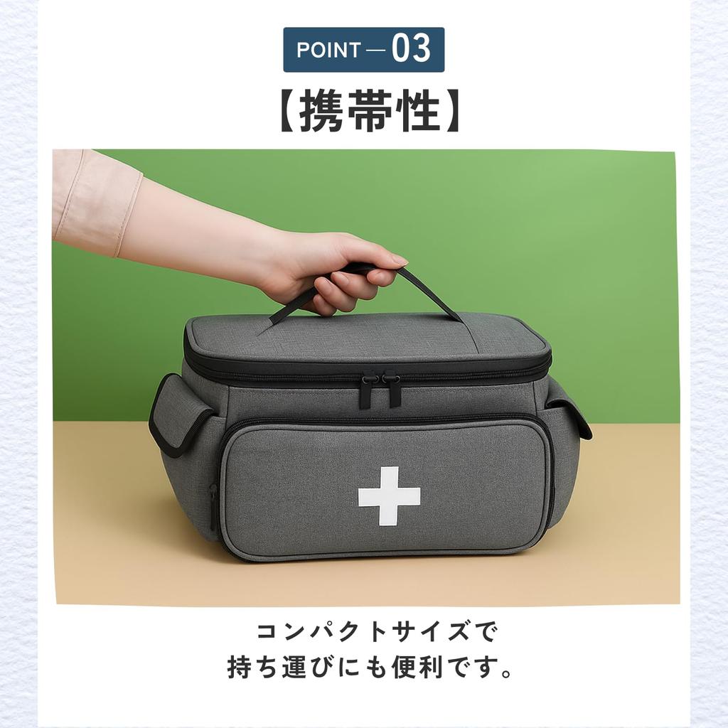 ideamall First Aid Bag, Medical First Aid Storage Case, Emergency Pouch