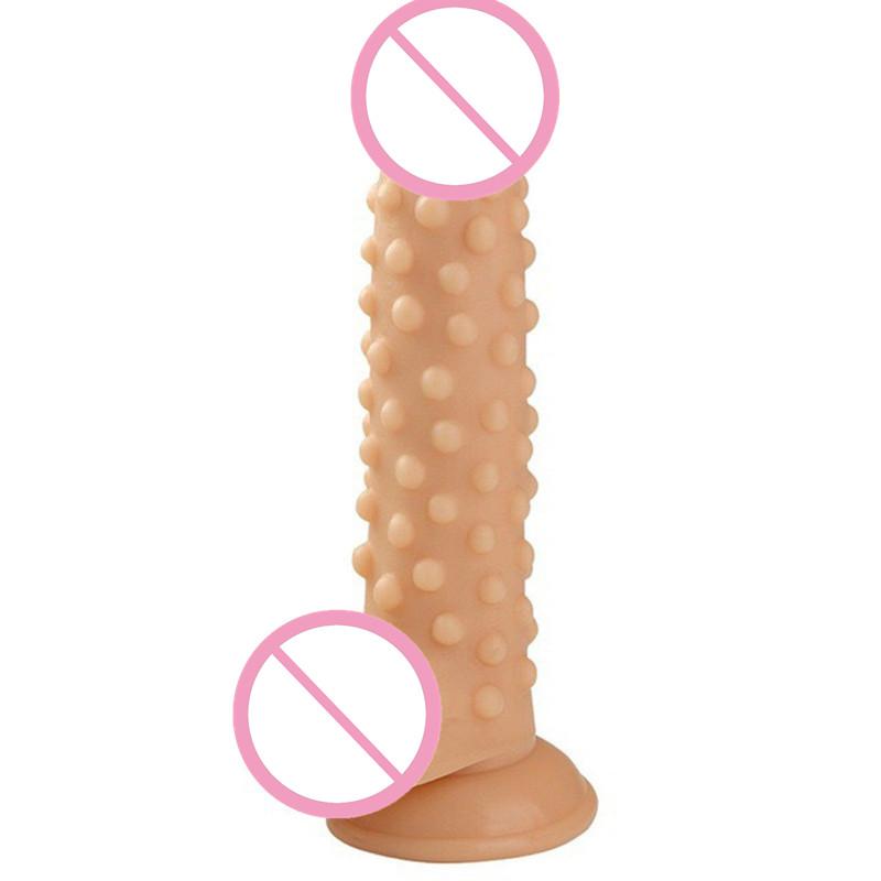 Sexy Prickly Gode Dildo Sex Toy Faux Penis Soft Dildo With Bump Thorn Suction Cup Anal Sex Women Couples Masturbators 2#