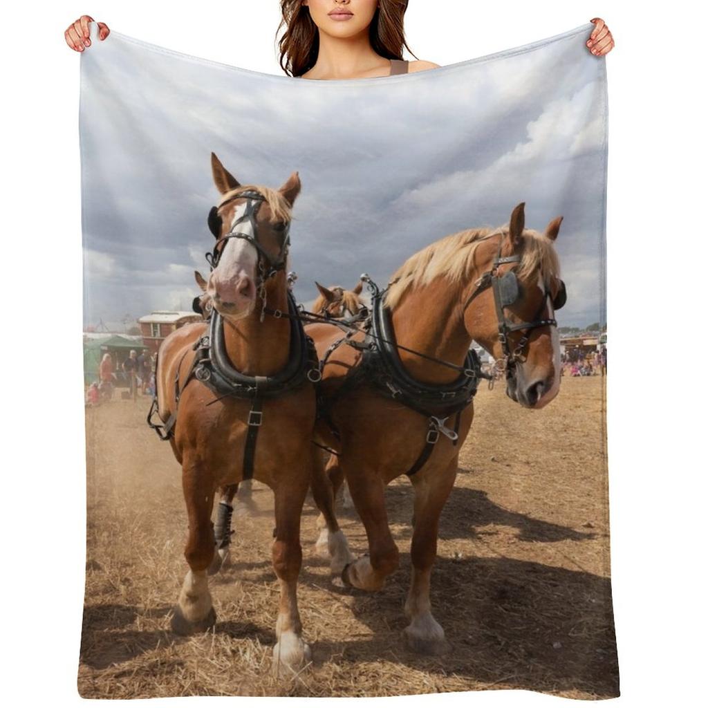 Belgian Beauties Throw Blanket Loose Fashion Sofas Bed linens Sofas Blankets