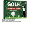 Golfový adventní kalendář 2025 24denní vánoční odpočítávací kalendář s golfovými míčky, týčky, markery, ponožkami, nářadím, pomůckami, sváteční dárek pro golfové nadšence, tatínky